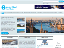 Tablet Screenshot of essentialtravelguide.com